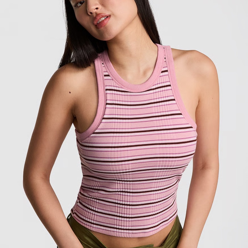 PINK Victoria Secret Multi Rib Tank Top